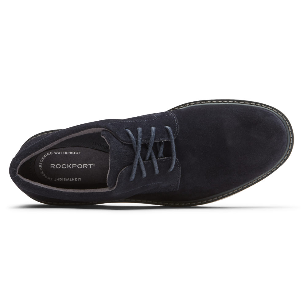 Rockport Oxfords For Mens Navy - Charlee Waterproof Plain Toe - YT4590127